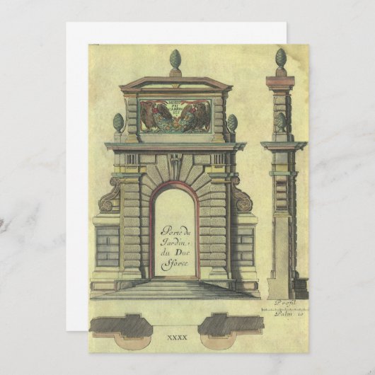 Garden Gate Arch, renaissance Architecture (Voorkant / Achterkant)