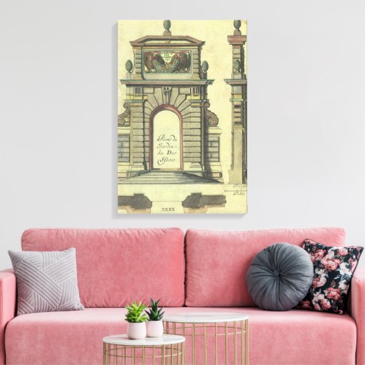  Garden Gate Arch, renaissance Architecture Canvas Afdruk (Insitu (Woonkamer))