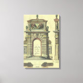 Garden Gate Arch, renaissance Architecture Canvas Afdruk (Voorkant)