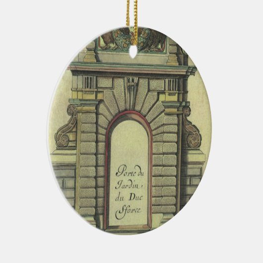 Garden Gate Arch, renaissance Architecture Keramisch Ornament (Rechts)