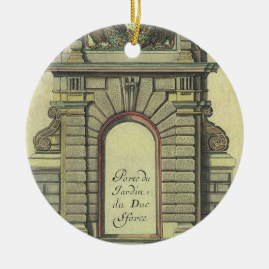 Garden Gate Arch, renaissance Architecture Keramisch Ornament (Voorkant)