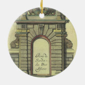 Garden Gate Arch, renaissance Architecture Keramisch Ornament (Achterkant)