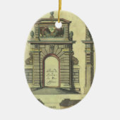  Garden Gate Arch, renaissance Architecture Keramisch Ornament (Voorkant)