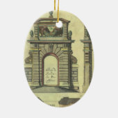  Garden Gate Arch, renaissance Architecture Keramisch Ornament (Achterkant)