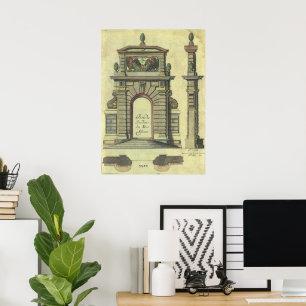 Garden Gate Arch, renaissance Architecture Poster