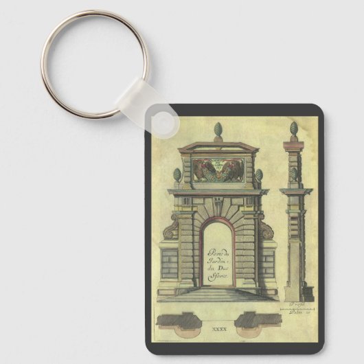 Garden Gate Arch, renaissance Architecture Sleutelhanger (Voorkant)