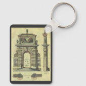 Garden Gate Arch, renaissance Architecture Sleutelhanger (Achterkant)