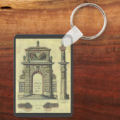 Garden Gate Arch, renaissance Architecture Sleutelhanger (Achterkant)