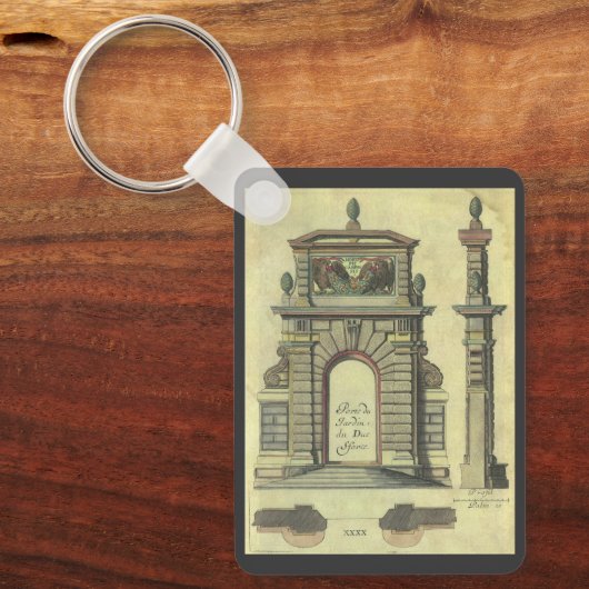 Garden Gate Arch, renaissance Architecture Sleutelhanger (Voorkant)