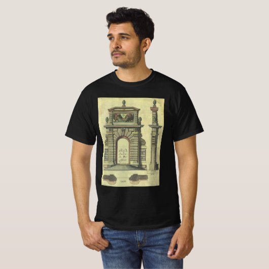 Garden Gate Arch, renaissance Architecture T-shirt (Voorkant volledig)