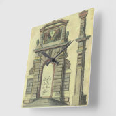 Garden Gate Arch, renaissance Architecture Vierkante Klok (Hoek)