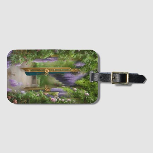 Garden Gate en Wisteria Bagagelabel (Voorkant (horizontaal))