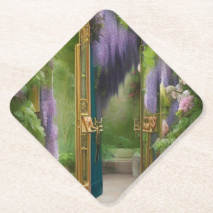Garden Gate en Wisteria Kartonnen Onderzetters