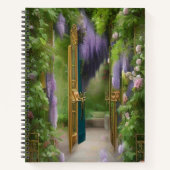 Garden Gate en Wisteria Notitieboek (Voorkant)