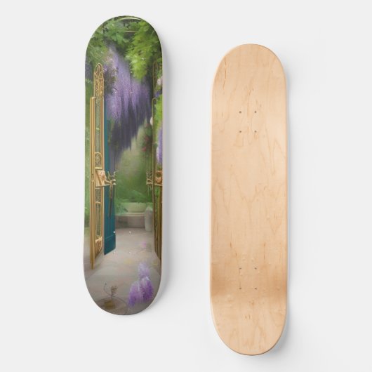 Garden Gate en Wisteria Persoonlijk Skateboard (Voorkant)