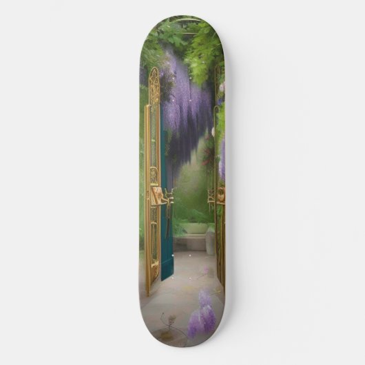 Garden Gate en Wisteria Persoonlijk Skateboard (Voorkant)