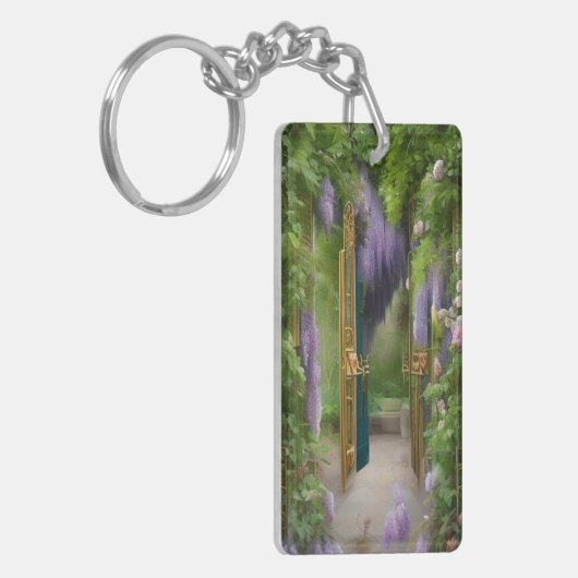Garden Gate en Wisteria Sleutelhanger (Voorkant Links)