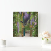 Garden Gate en Wisteria Vierkante Klok (Huis)