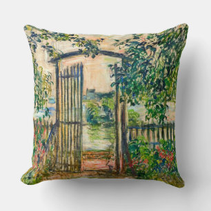 Garden Gate in Vetheuil Claude Monet Fine Art Kussen