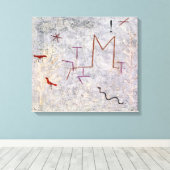 Garden Gate K | Paul Klee | Canvas Afdruk (Insitu (Houten vloer))