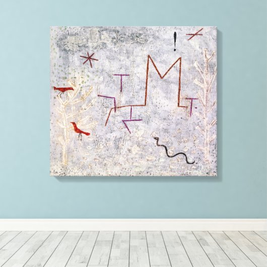 Garden Gate K | Paul Klee | Canvas Afdruk (Insitu (Houten vloer))