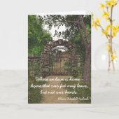 Garden Gate - Nieuwe woning gefeliciteerd Kaart (Gele Bloem)