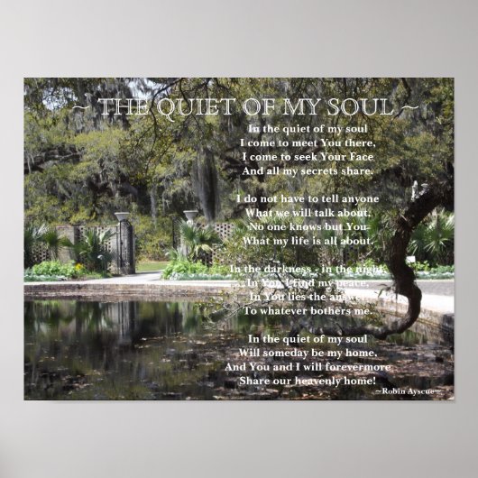 GARDEN GATE POEM POSTER (Voorkant)