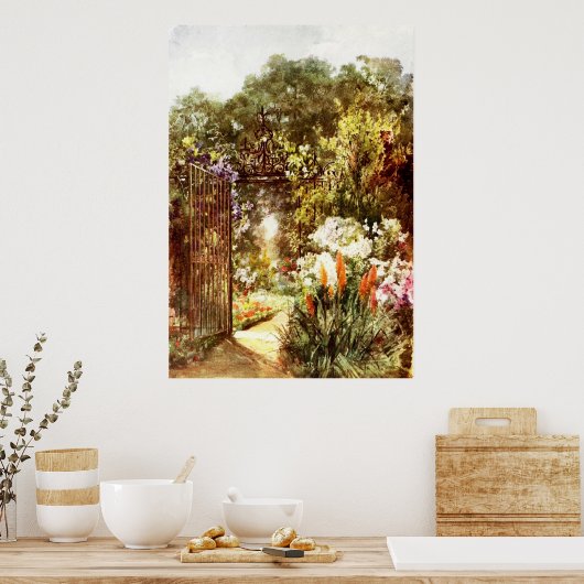 Garden Gate Poster (Keuken)