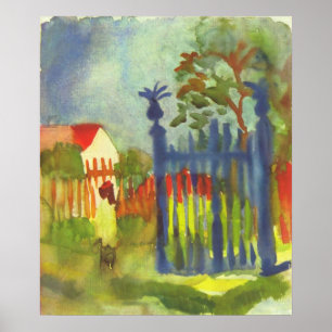Garden gate van August Macke Poster