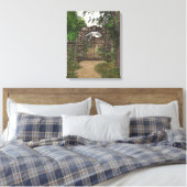 Garden Gate Wrapped Canvas Afdruk (Insitu (Slaapkamer))
