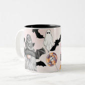 garden Genome, for Gnome Lovers, Coffee Mug Tweekleurige Koffiemok (Voorkant links)