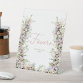 Garden Girl Baby shower Favors Sign Reclamebord Met Voetstuk (Insitu)