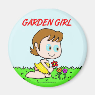 Garden Girl Magneet
