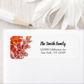 Garden Gladiolus Blossom Retouradreslabel Etiket (Insitu)