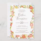 Garden Glory Baby shower Uitnodiging (Voorkant)