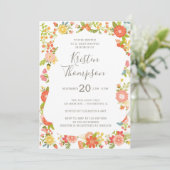 Garden Glory Baby shower Uitnodiging (Staand voorkant)