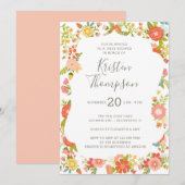 Garden Glory Baby shower Uitnodiging (Voorkant / Achterkant)