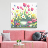 Garden Glow Canvas Afdruk (Insitu (Woonkamer))
