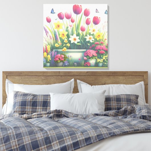 Garden Glow Canvas Afdruk (Insitu (Slaapkamer))