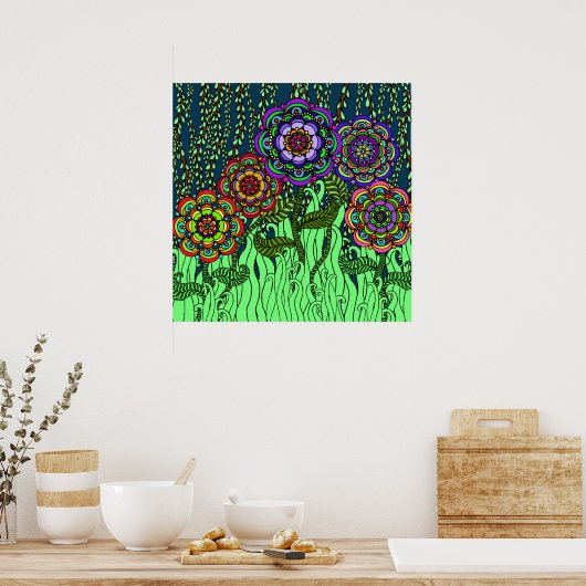 Garden Glow Poster (Keuken)