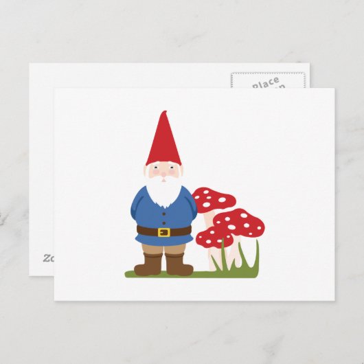 Garden Gnome Briefkaart (Voorkant / Achterkant)