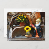 Garden gnome briefkaart (Voorkant / Achterkant)