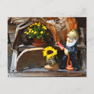 Garden gnome briefkaart
