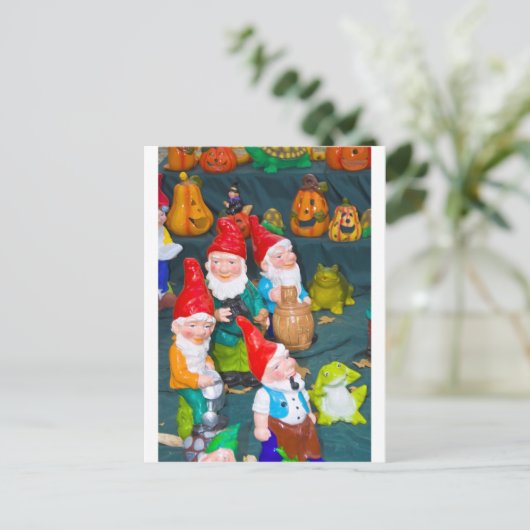 Garden gnome briefkaart (Staand voorkant)