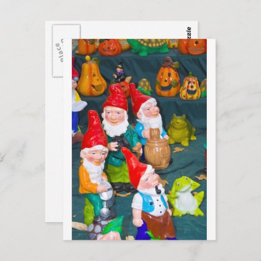 Garden gnome briefkaart (Voorkant / Achterkant)