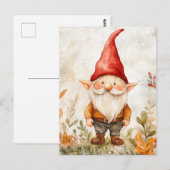 Garden Gnome Briefkaart (Voorkant / Achterkant)