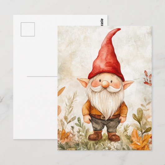 Garden Gnome Briefkaart (Voorkant / Achterkant)