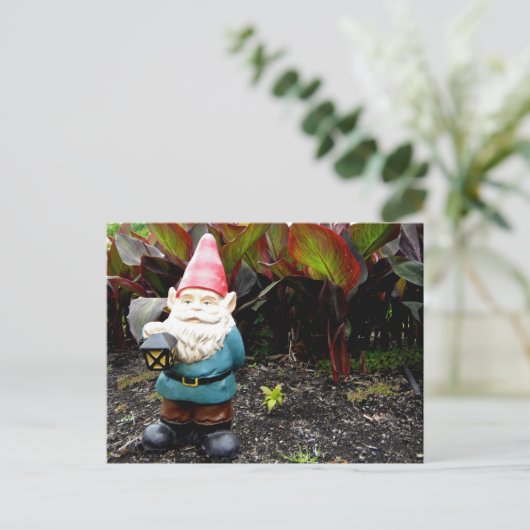 Garden Gnome Briefkaart (Staand voorkant)
