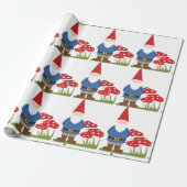 Garden Gnome Cadeaupapier (Uitgerold)