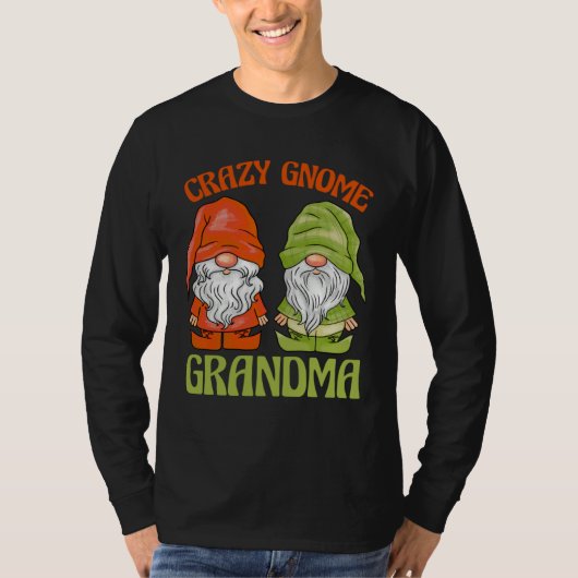 Garden Gnome Crazy Gnome Grandma T-shirt (Voorkant)